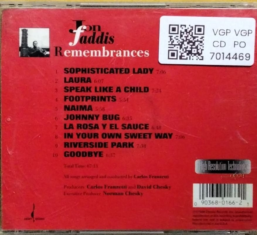 Jon Faddis - Remembrances (CD)