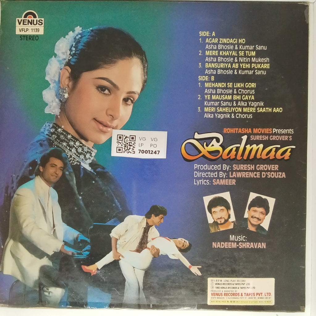 Nadeem-Shravan - Balmaa (Vinyl)