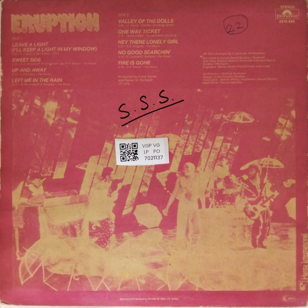 Eruption - Leave a Light (Vinyl)
