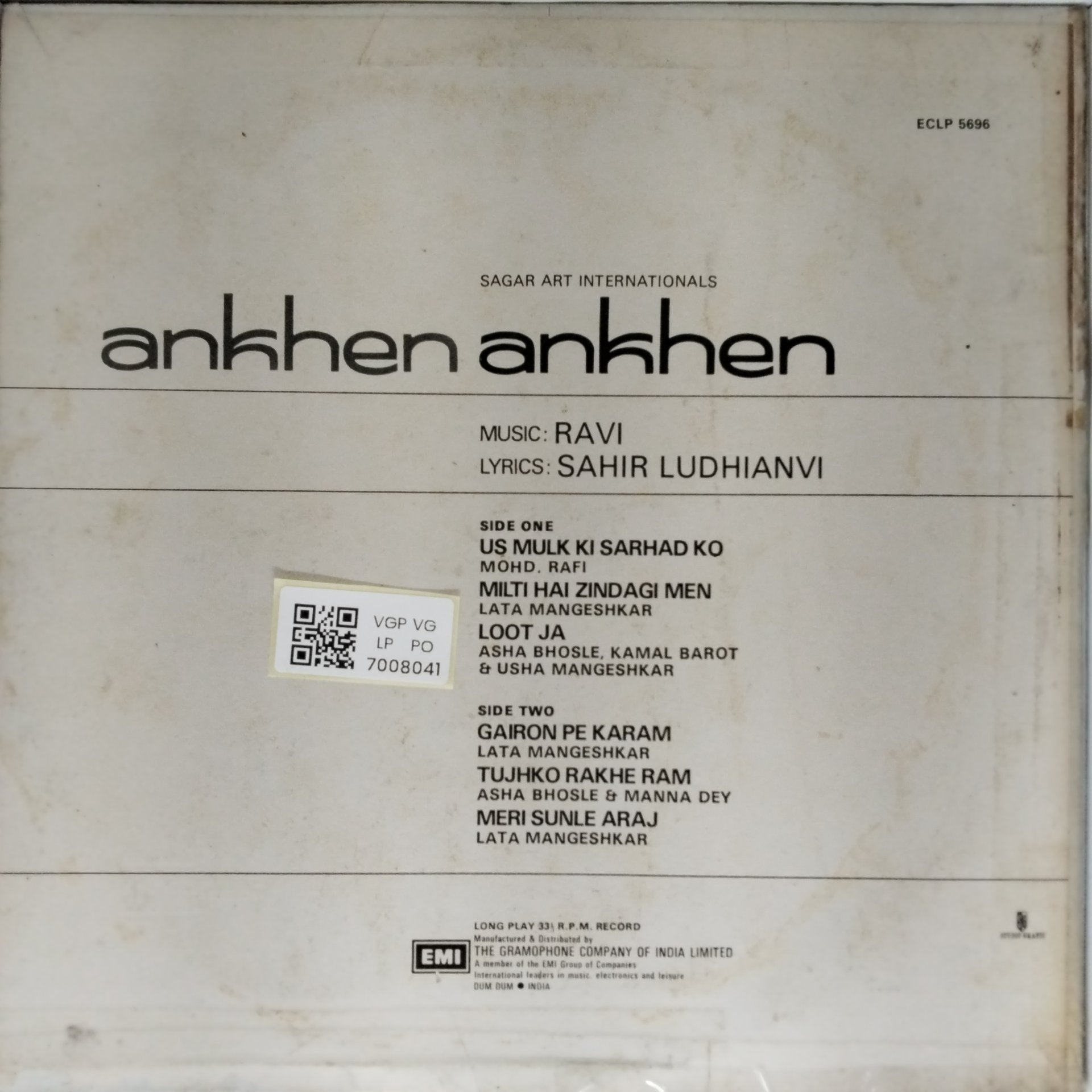 Ravi - Ankhen (Vinyl)