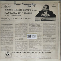 Claudio Arrau - Schubert: Three Impromptus, D.946 / Fantasia in C Major, D.760 "Wanderer" (Vinyl)