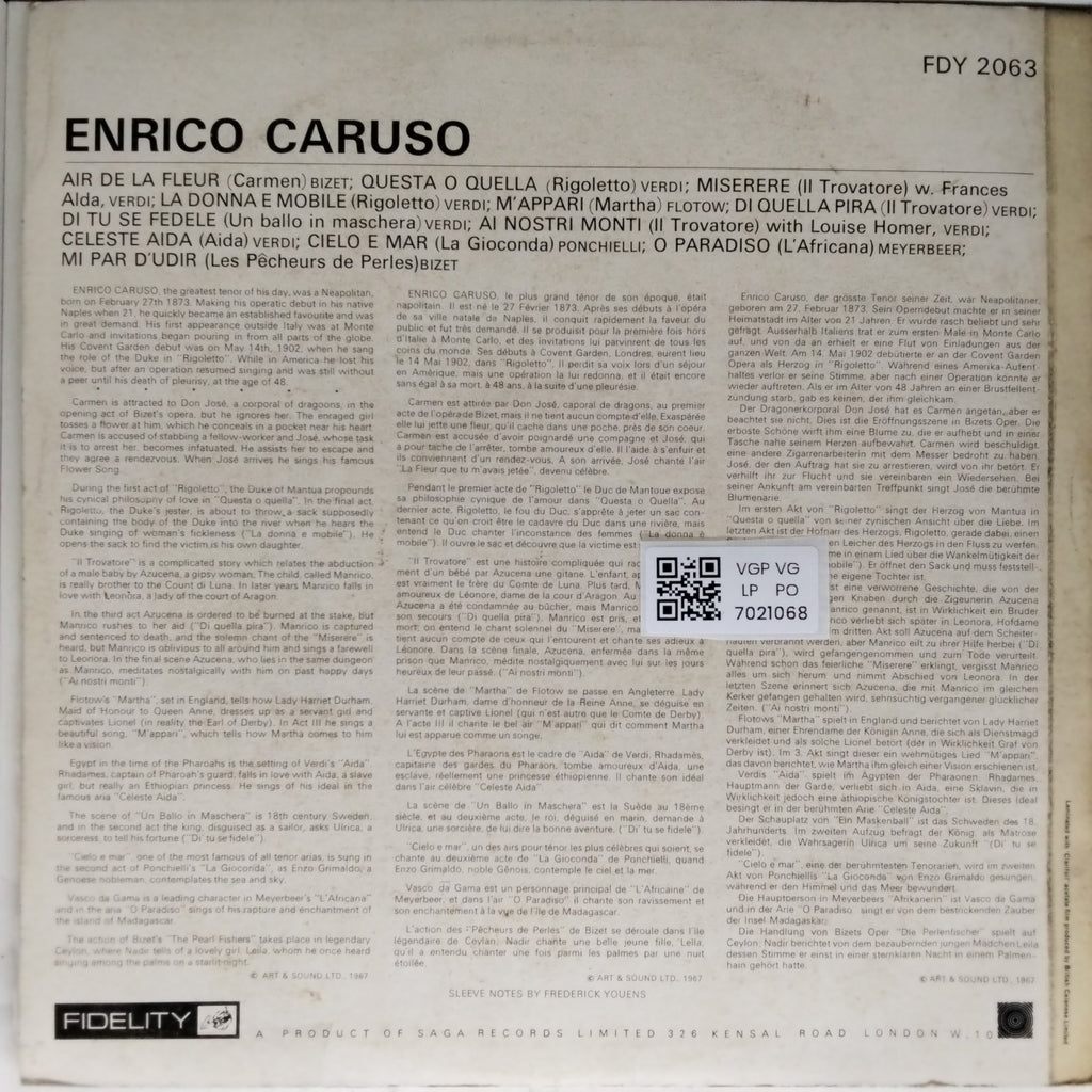 Enrico Caruso - Enrico Caruso (Vinyl)