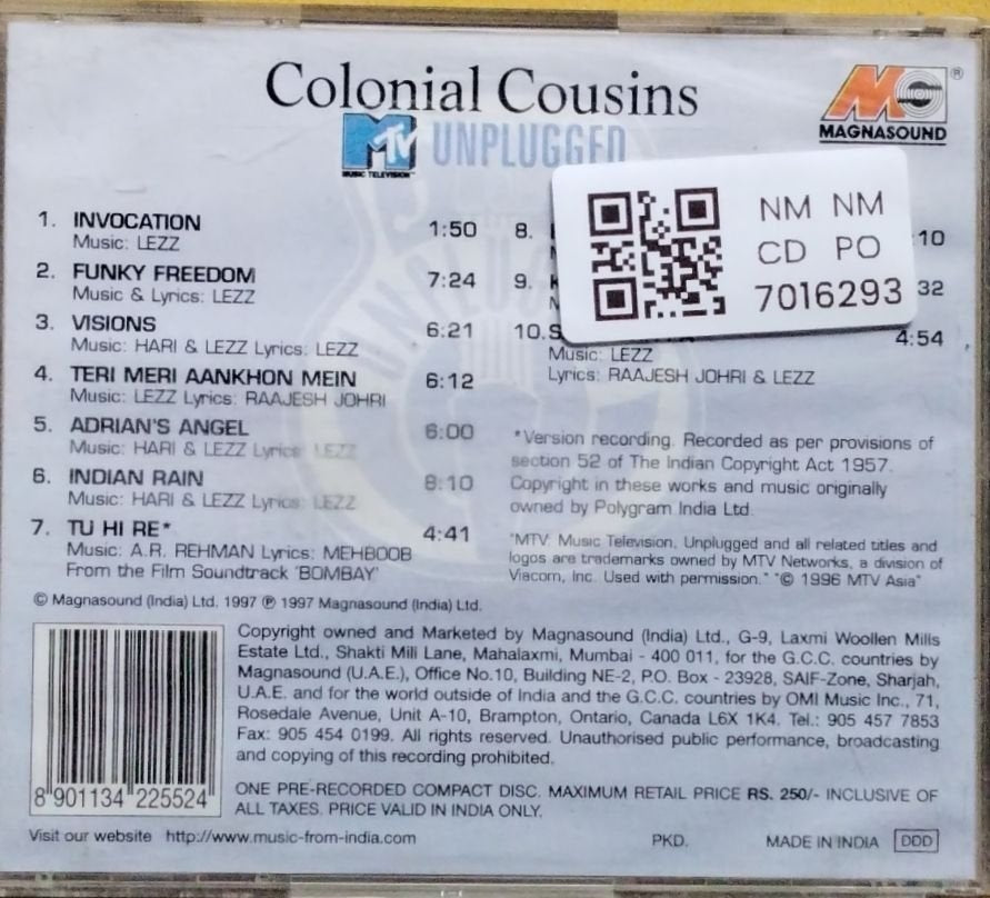 Colonial Cousins - MTV Unplugged (CD)