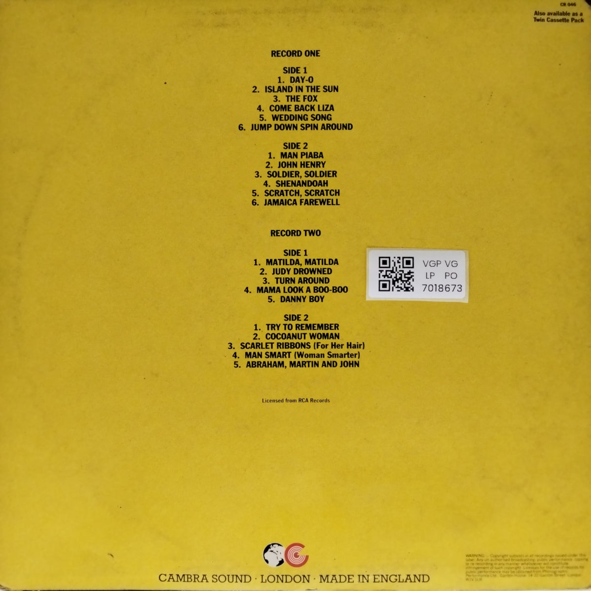 Harry Belafonte - The Fabulous Harry Belafonte (Vinyl) (2)