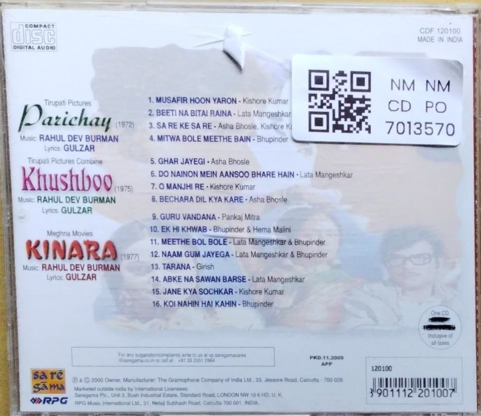 Rahul Dev Burman - Parichay / Khushboo / Kinara (CD)