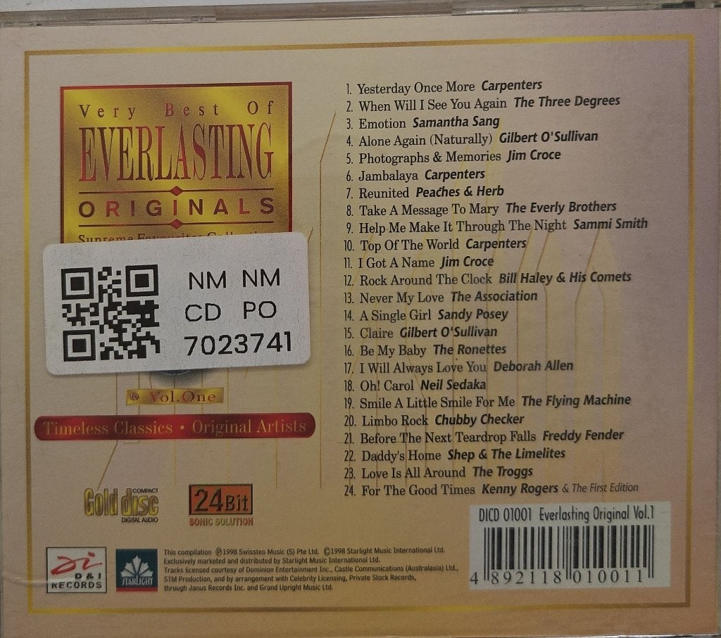 Various - Very Best Of Everlasting Originals Vol. One (CD)