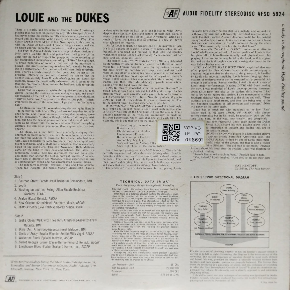 Louie And The Dukes Of Dixieland - Louie And The Dukes Of Dixieland (Vinyl)