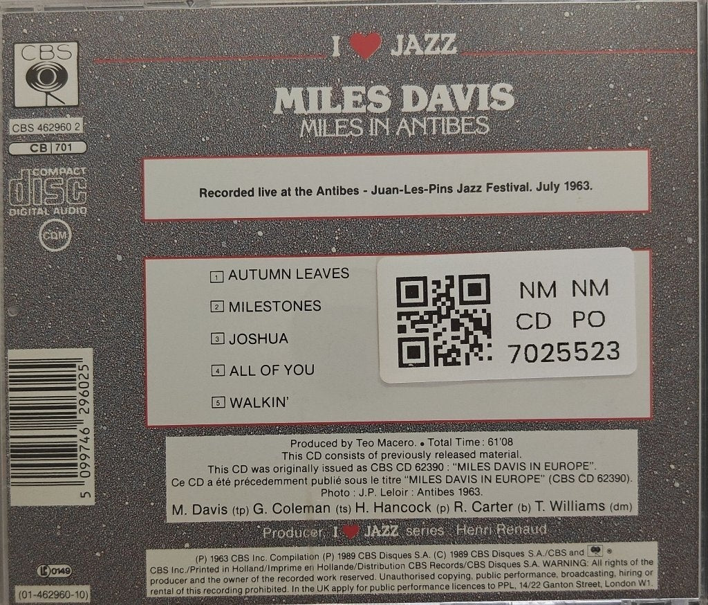 Miles Davis - Miles in Antibes (CD)