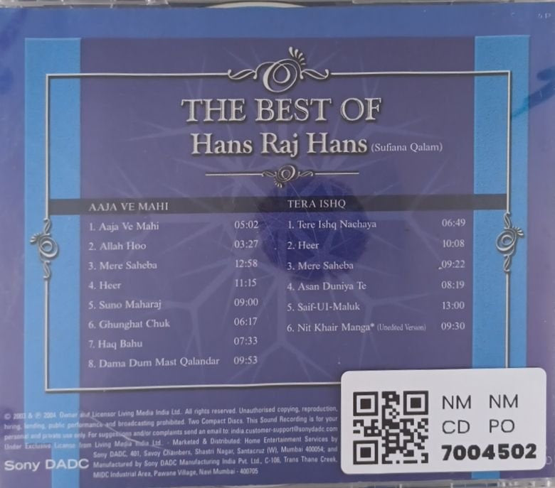 Hans Raj Hans - The Best of Hans Raj Hans (CD)