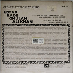 Ustad Bade Ghulam Ali Khan - Sings Thumris (Vinyl)