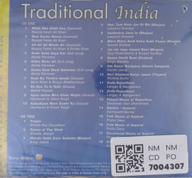 Various - Traditional India (CD) (2)
