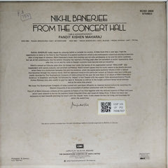 Nikhil Banerjee, Pandit Kishen Maharaj - From The Concert Hall (Vinyl)
