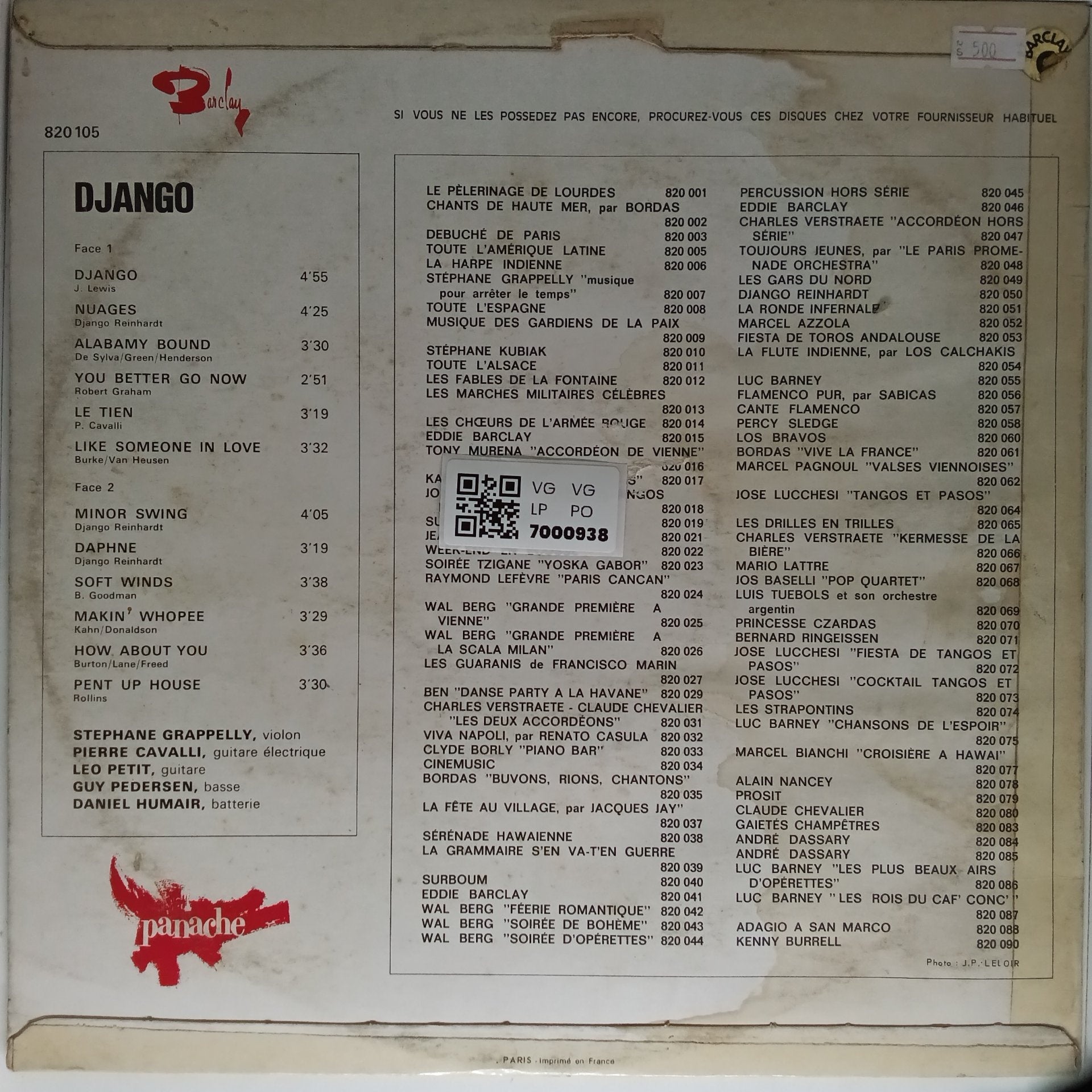 Stephane Grappelly - Django (Vinyl)