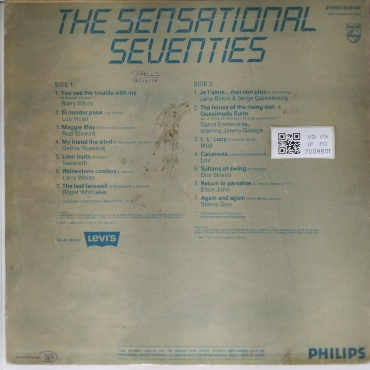Various - The Sensational Seventies (Vinyl)