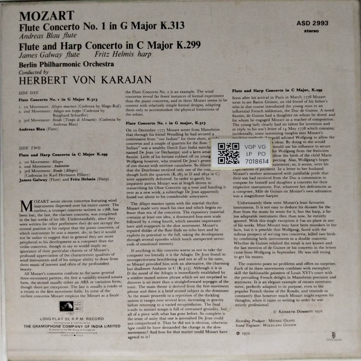 Herbert von Karajan - Karajan Conducts Mozart Concertos (Vinyl)