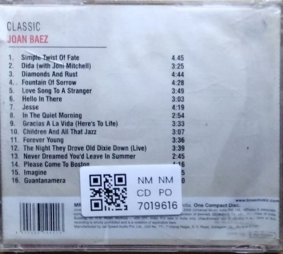 Joan Baez - Classic Joan Baez (CD)