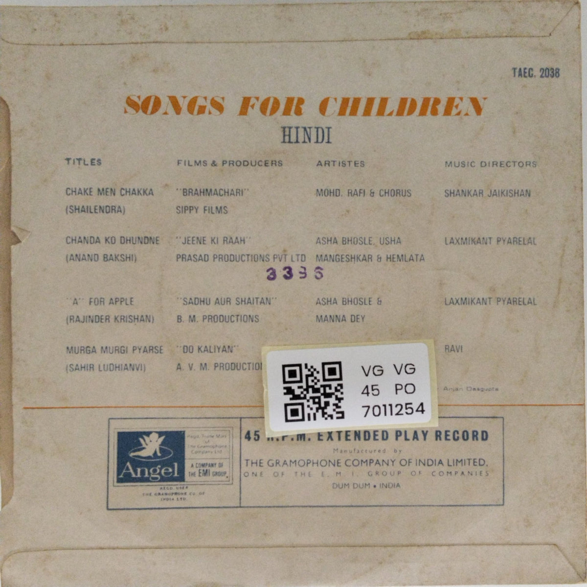 Various - Songs for Children (45-RPM)