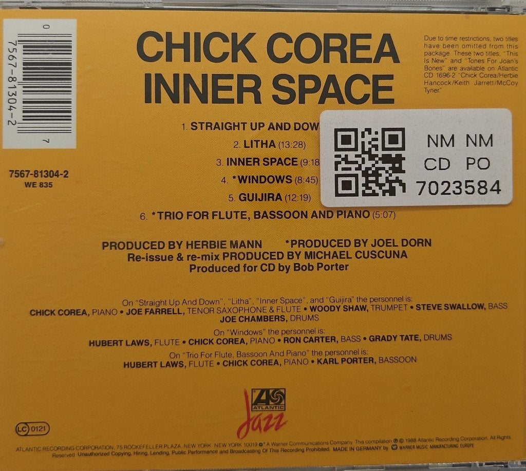 Chick Corea - Inner Space (CD)