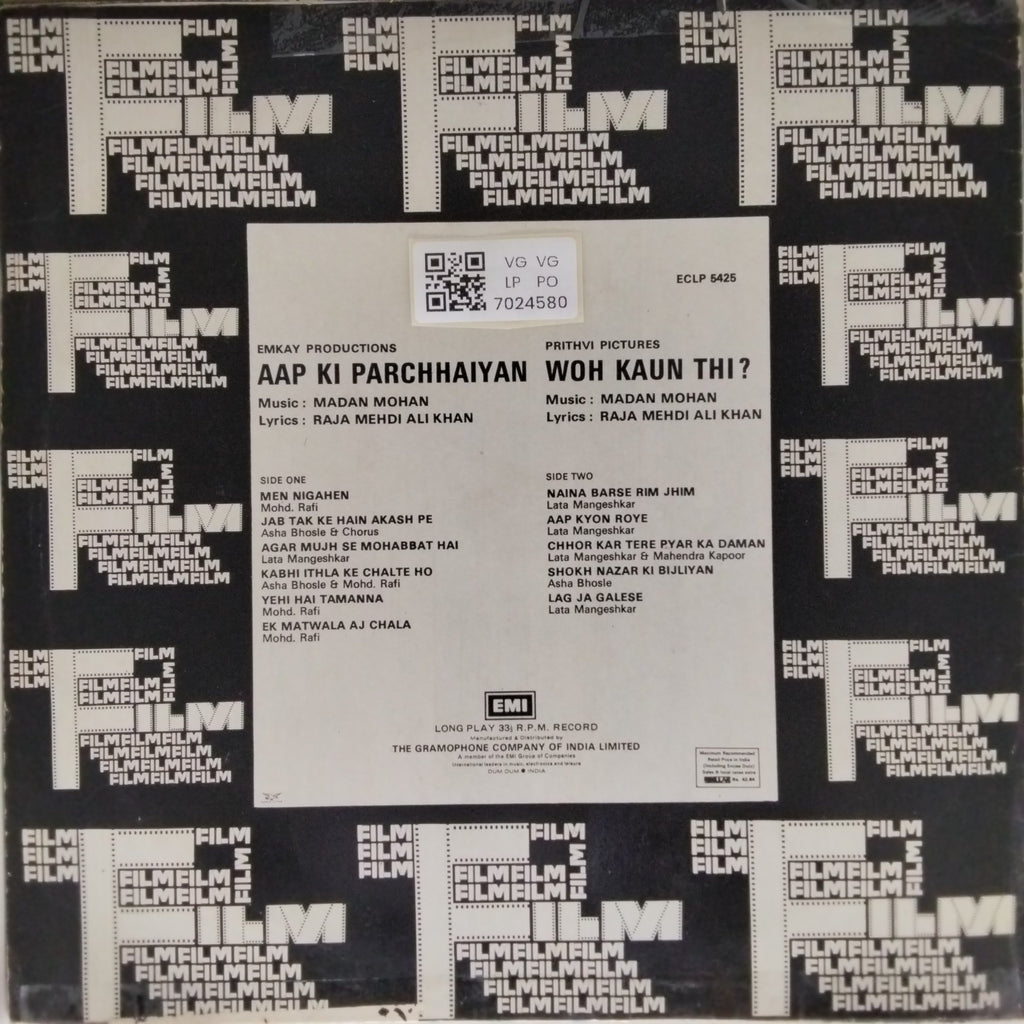 Madan Mohan - Aap Ki Parchhaiyan / Woh Kaun Thi? (Vinyl)