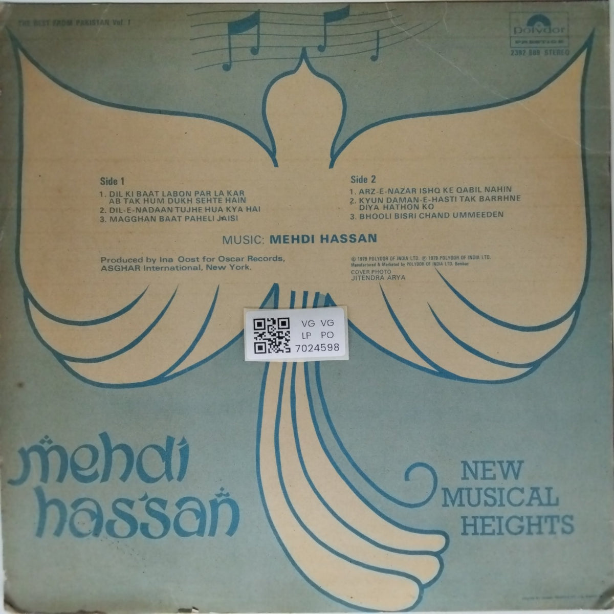 Mehdi Hassan - New Musical Heights (Vinyl)