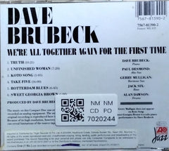 Dave Brubeck, Gerry Mulligan, Paul Desmond, Alan Dawson, Jack Six - We're All Together Again For The First Time (CD)