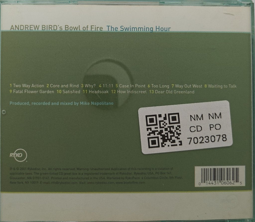 Andrew Bird's Bowl of Fire - The Swimming Hour (CD)