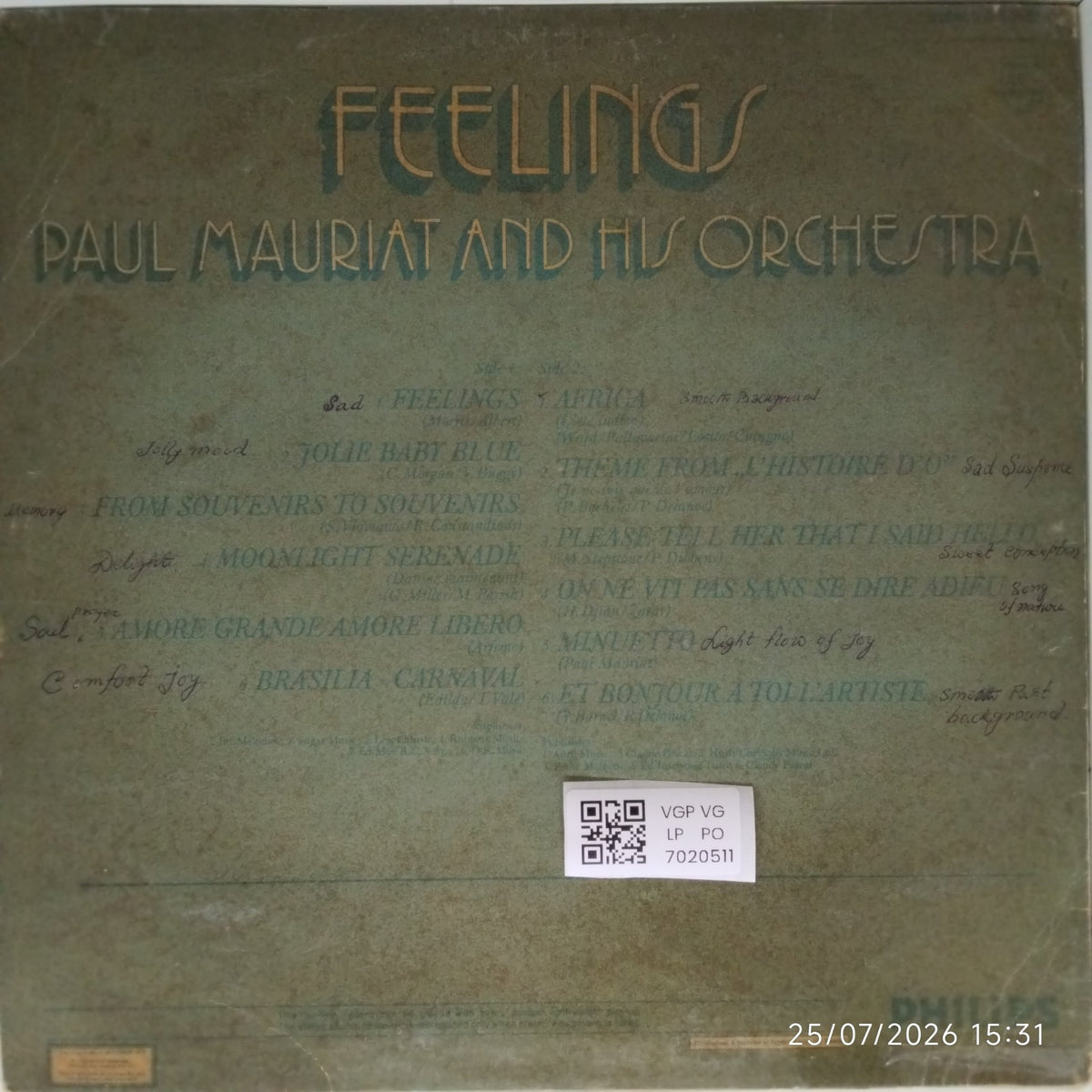 Paul Mauriat and His Orchestra - Feelings (Vinyl)