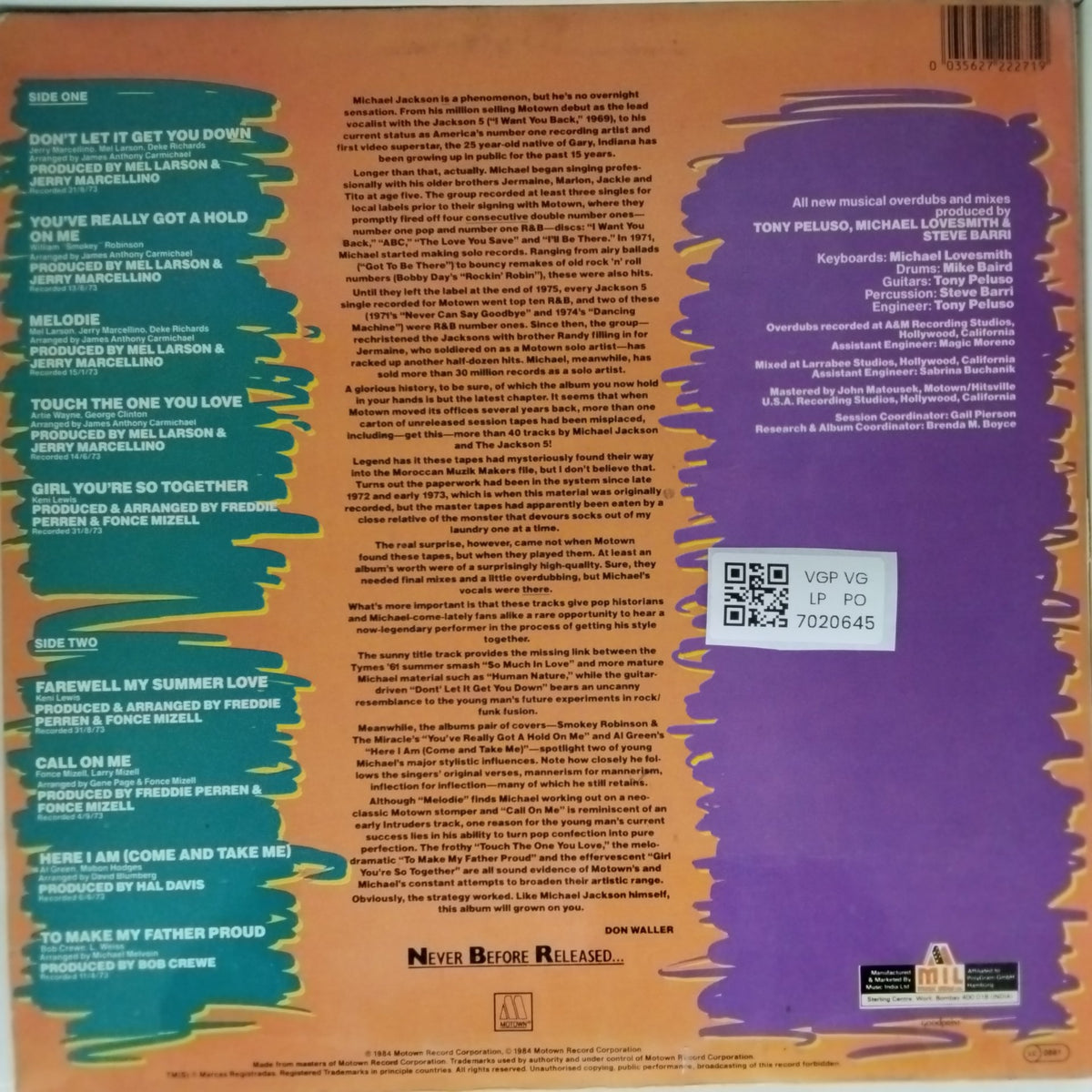 Michael Jackson - Farewell My Summer Love (Vinyl)