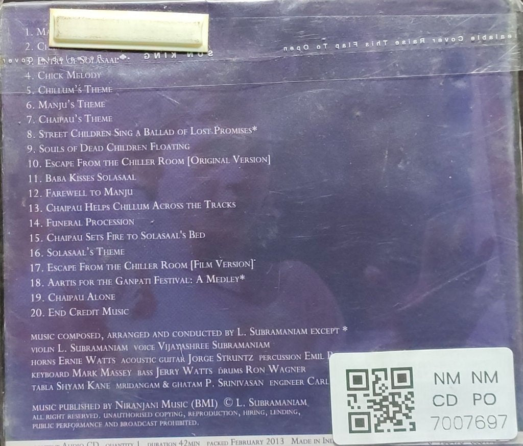 L. Subramaniam - Salaam Bombay! (CD)