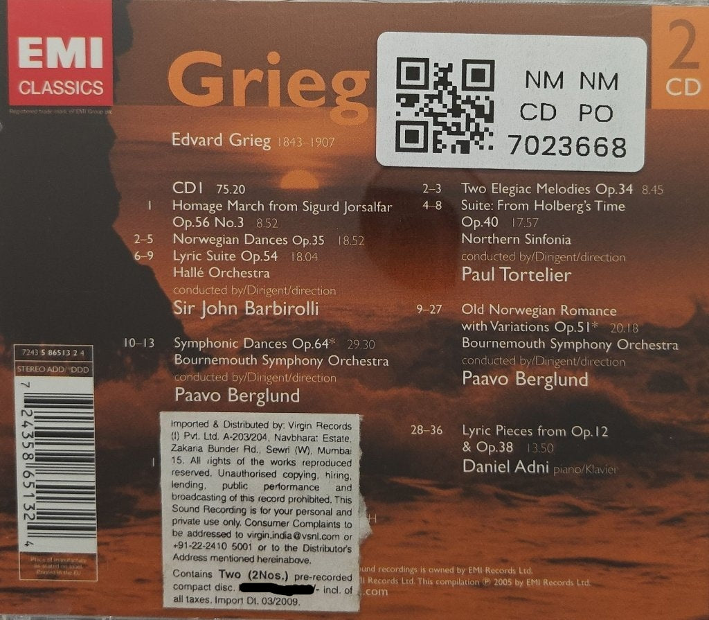 Edvard Grieg - Orchestral Works (CD) (2)