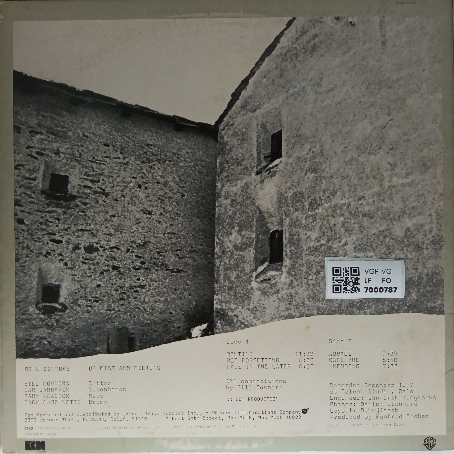 Bill Connors - Of Mist and Melting (Vinyl)