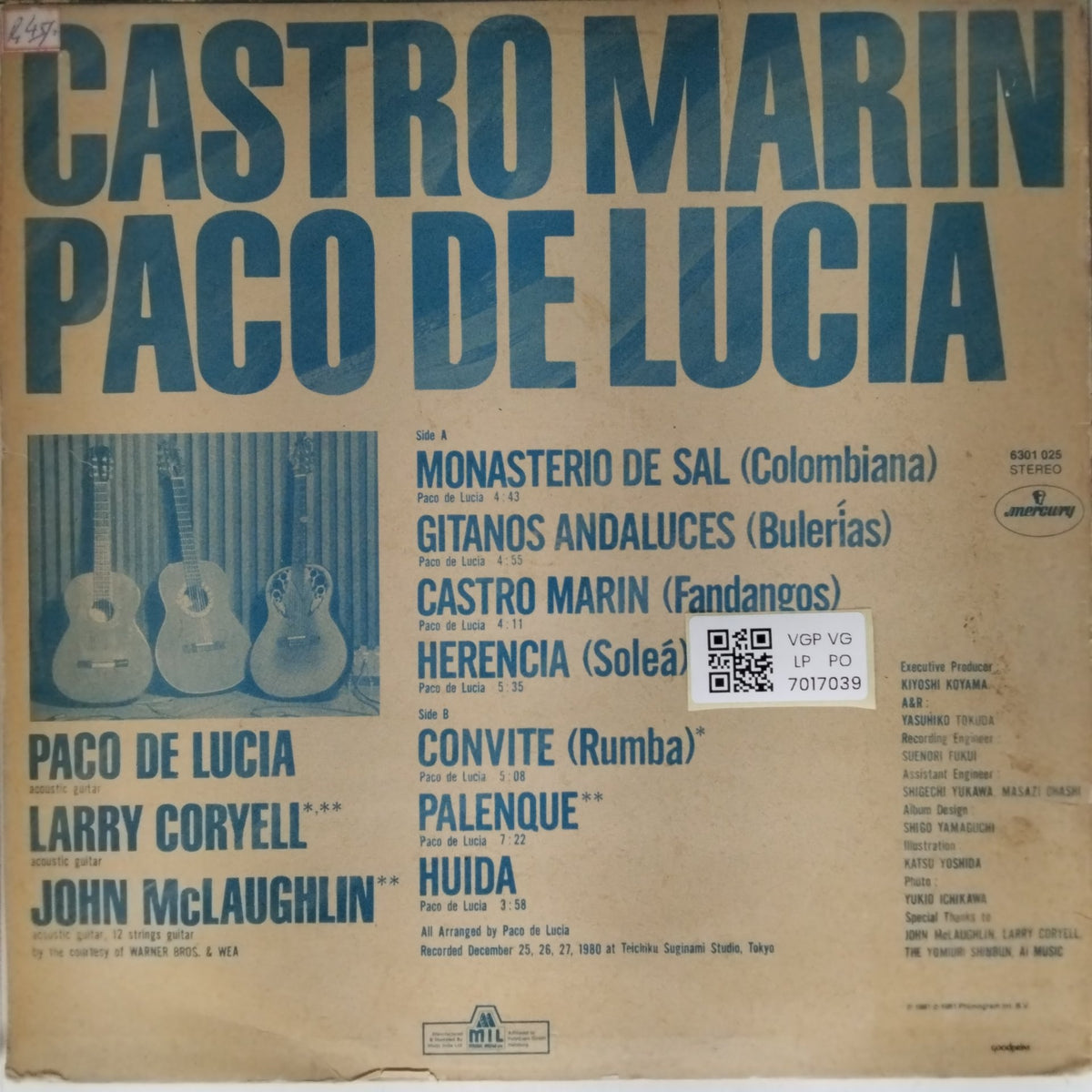 Paco De Lucia - Castro Marin (Vinyl)