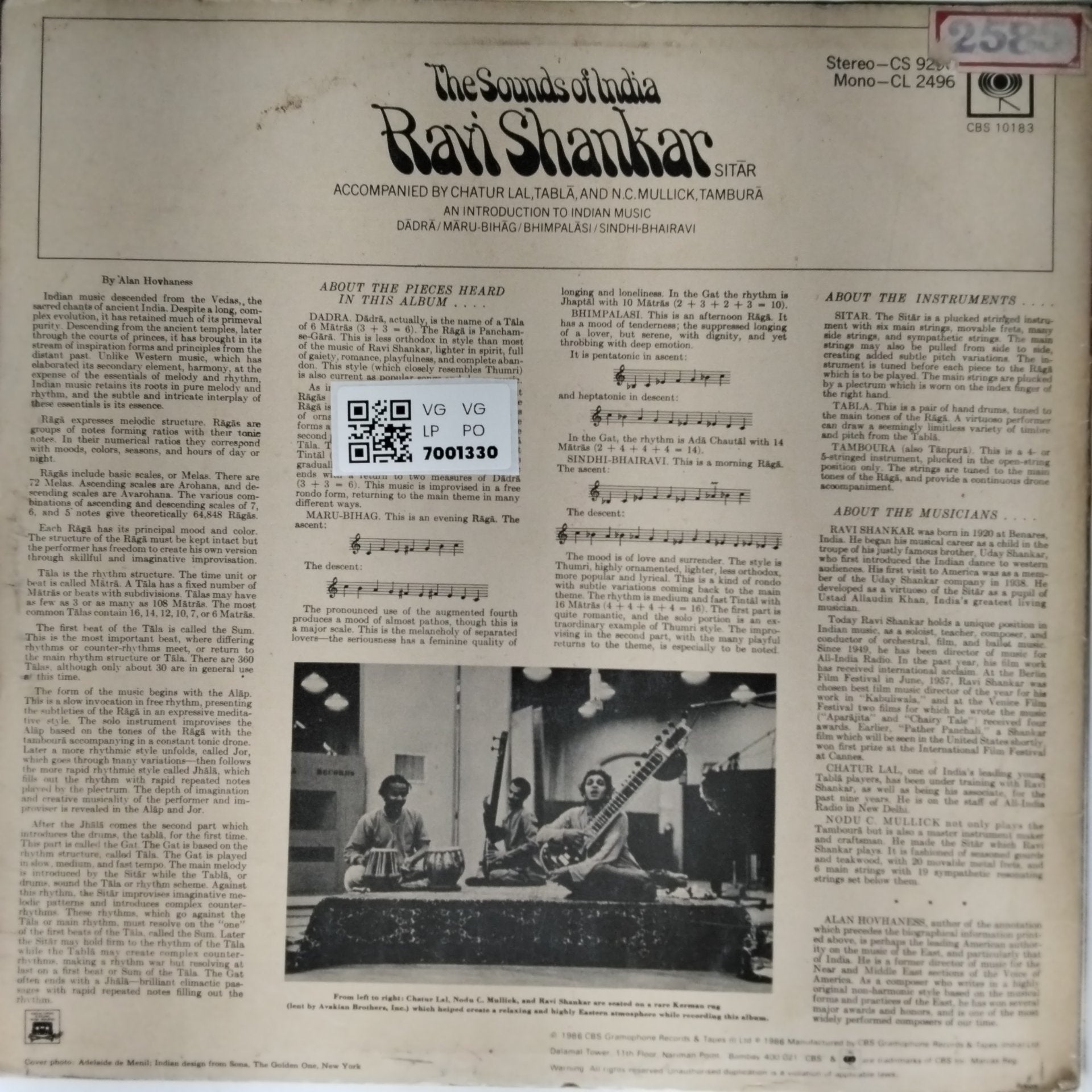 Ravi Shankar - The Sounds of India (Vinyl)