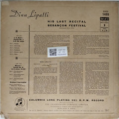 Dinu Lipatti - His Last Recital - Besançon Festival (Vinyl)