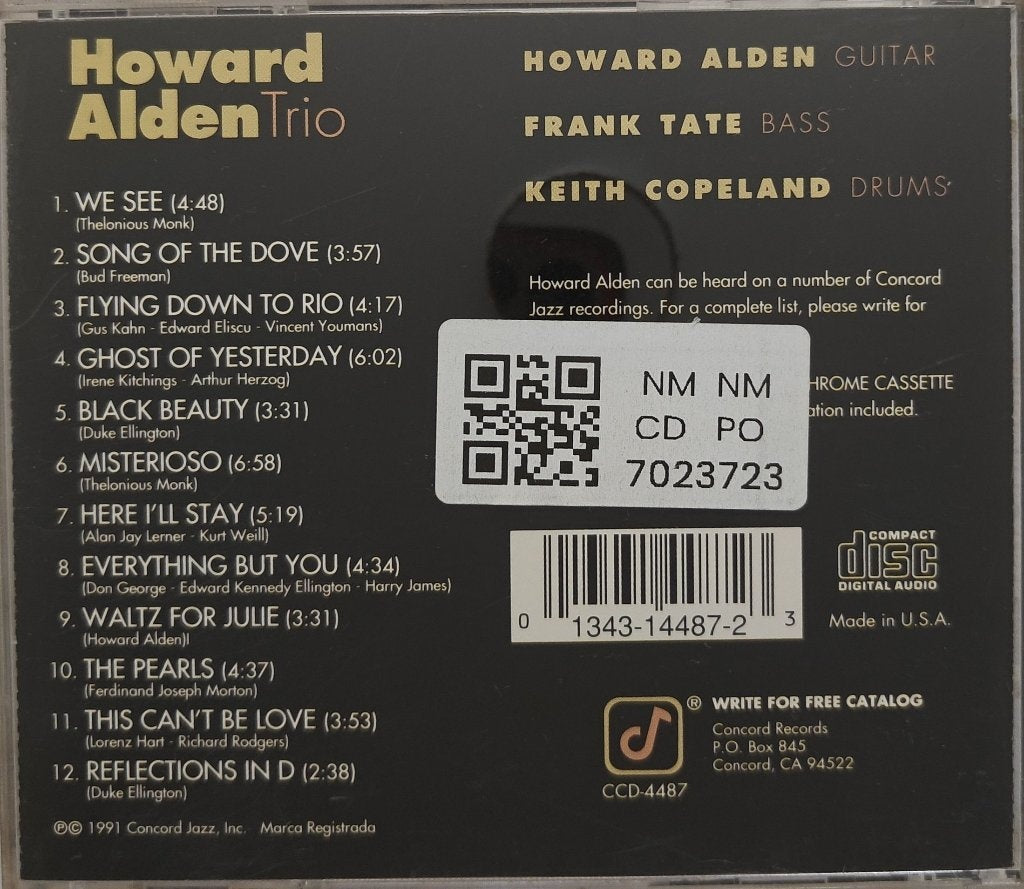 Howard Alden Trio - Misterioso (CD)