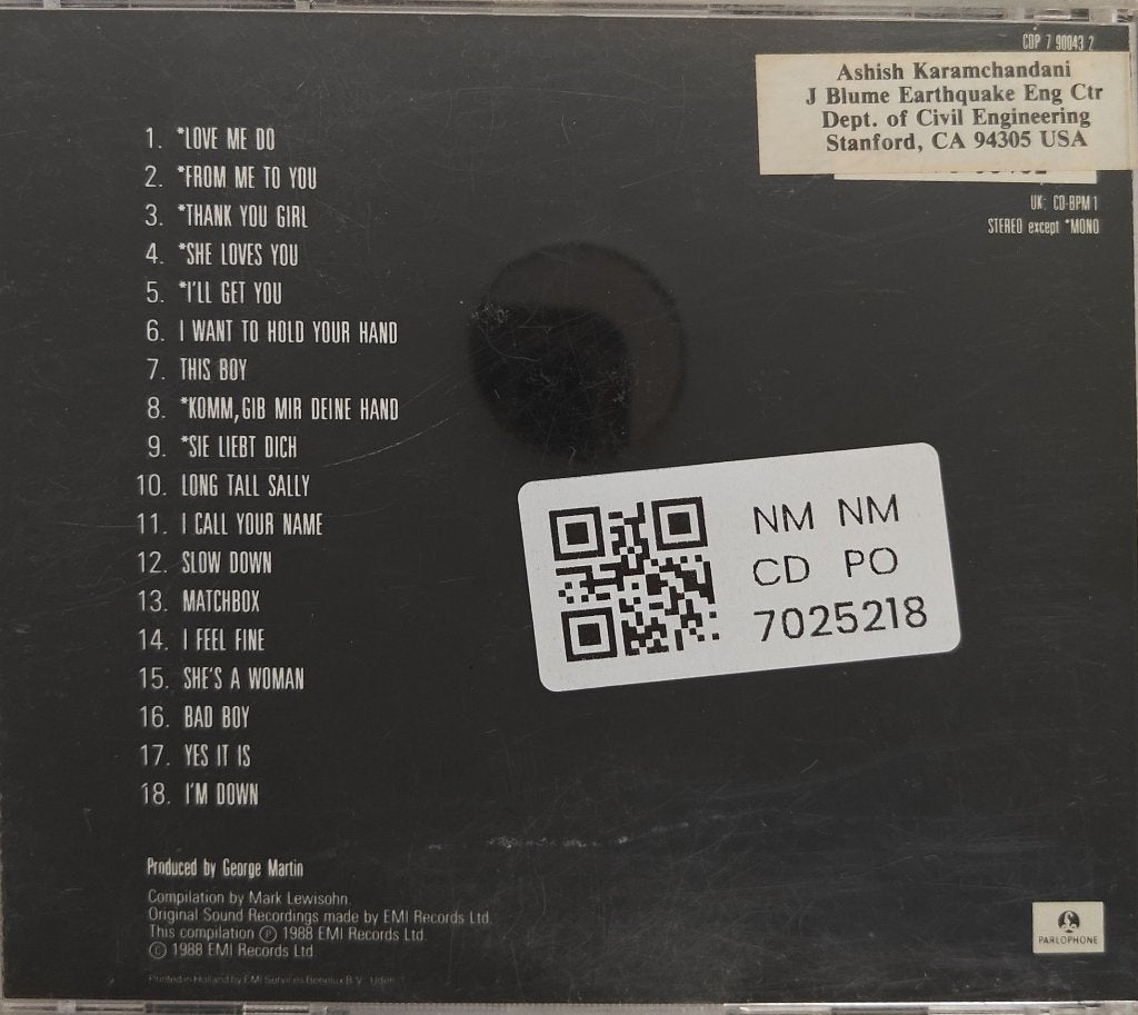 The Beatles - Past Masters Volume One (CD)