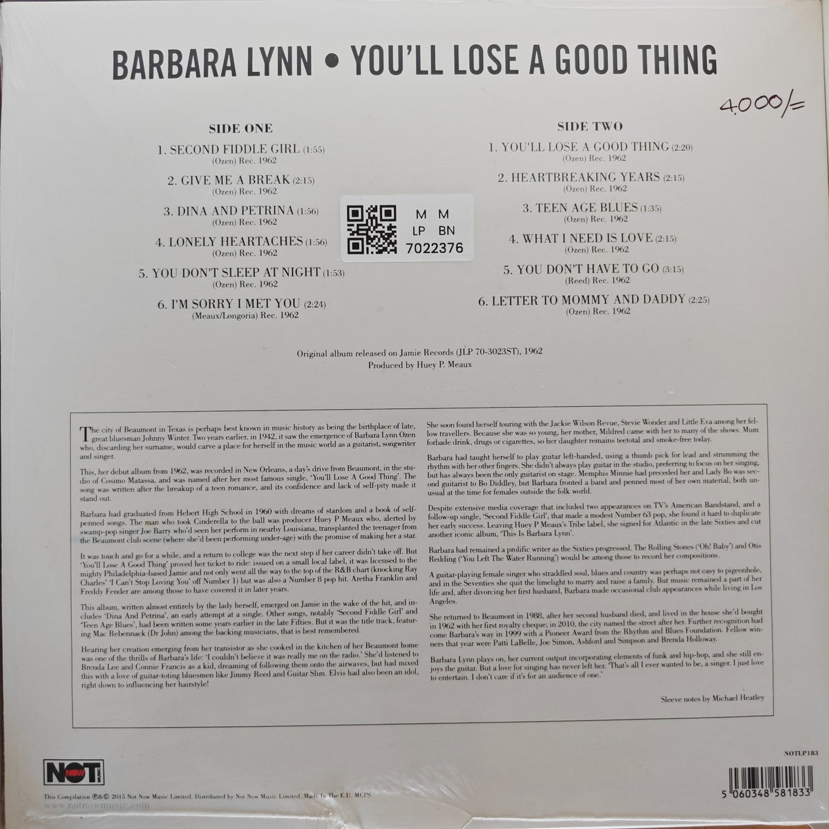 Barbara Lynn - You'll Lose a Good Thing (Vinyl)