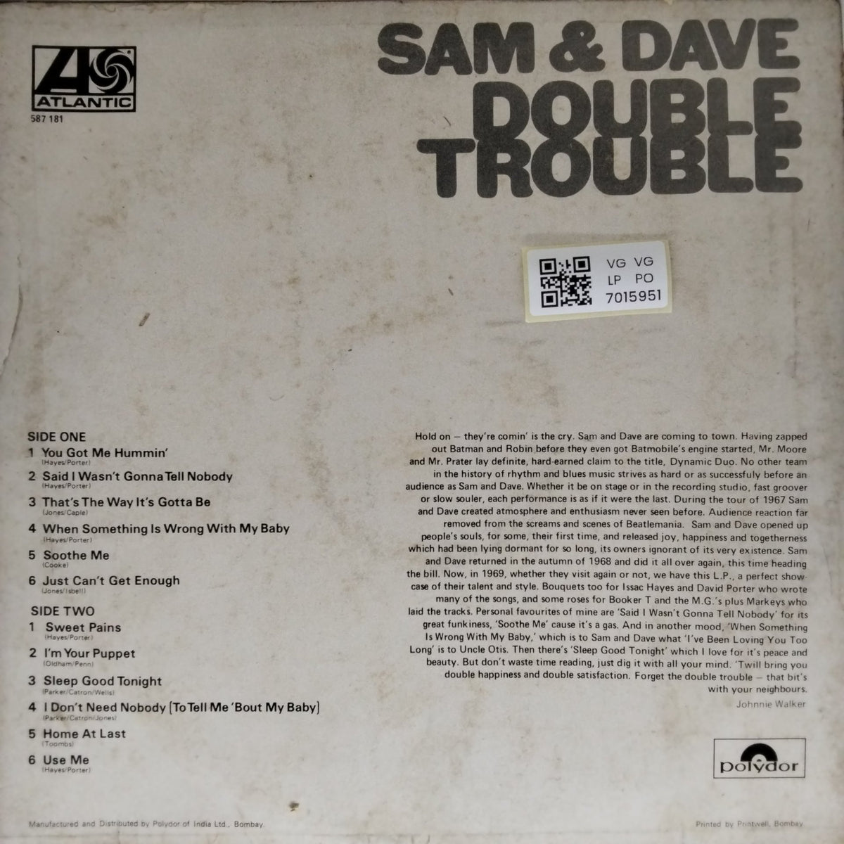 Sam & Dave - Double Trouble (Vinyl)