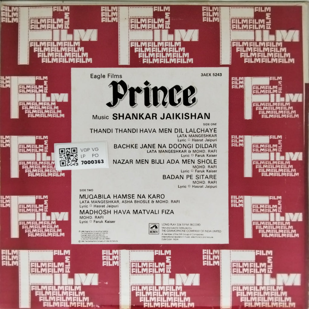 Shankar Jaikishan - Prince (Vinyl)