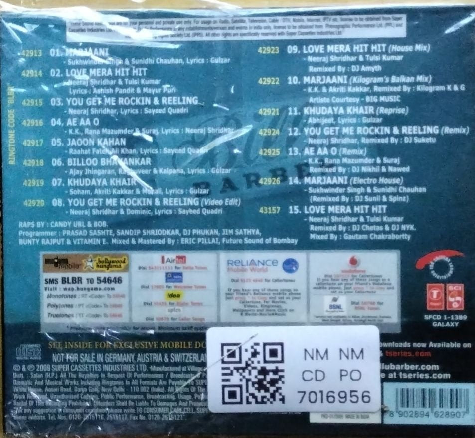Pritam - Billu Barber (CD)