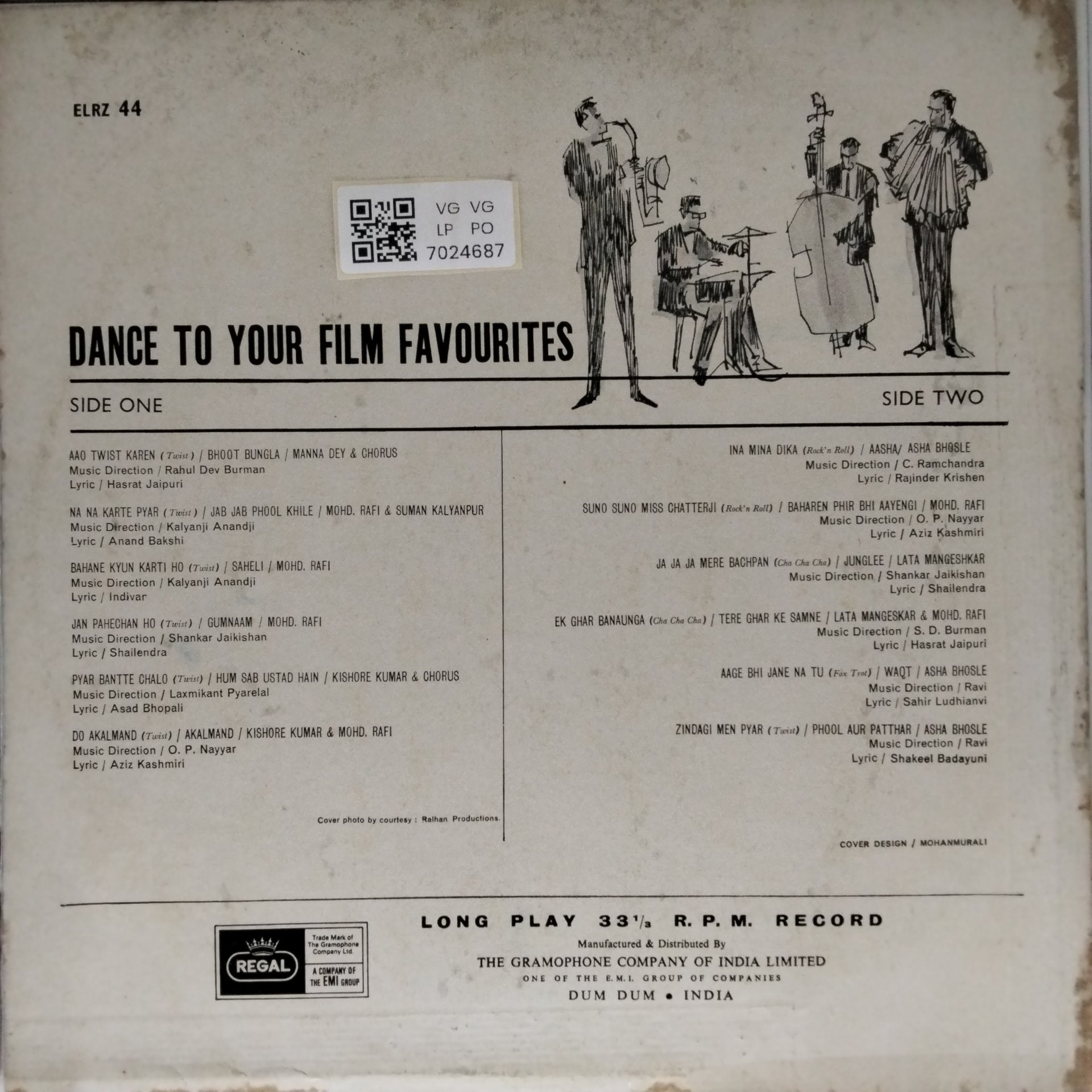 Rahul Dev Burman, Kalyanji Anandji, Shankar Jaikishan, Laxmikant Pyarelal, C. Ramchandra, O. P. Nayyar, Ravi - Dance To Your Film Favourites (Vinyl)