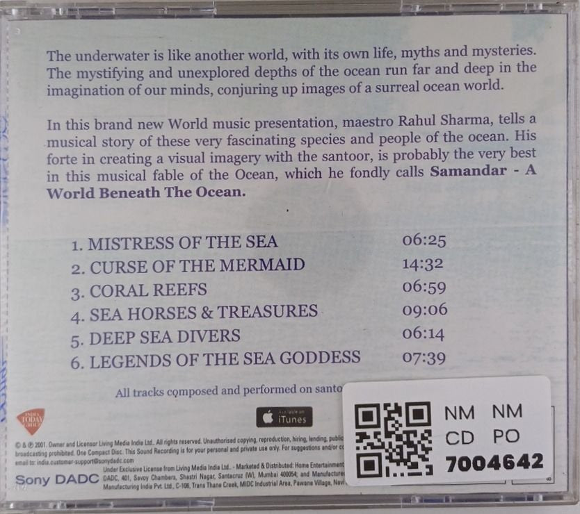 Rahul Sharma - Samandar: A World Beneath The Ocean (CD)