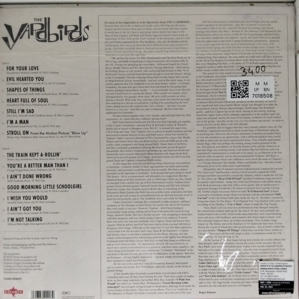 The Yardbirds - The Best of The Yardbirds (Vinyl)