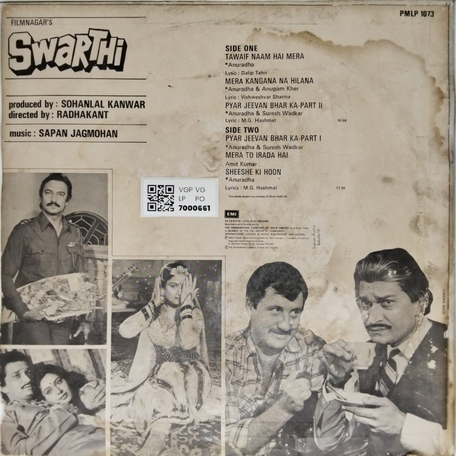 Sapan Jagmohan - Swarthi (Vinyl)