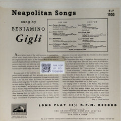 Beniamino Gigli - Neapolitan Songs (Vinyl)