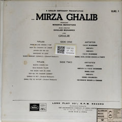 Ghulam Mohamed - Mirza Ghalib (Vinyl)