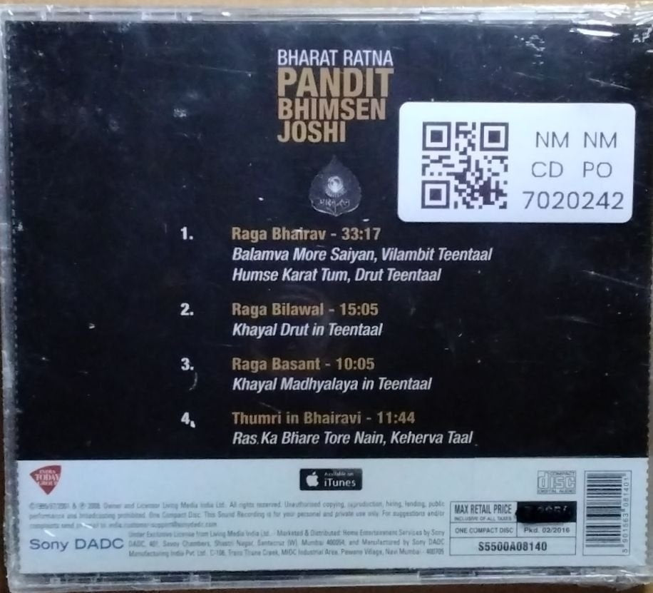 Pandit Bhimsen Joshi - Bharat Ratna Pandit Bhimsen Joshi (CD)