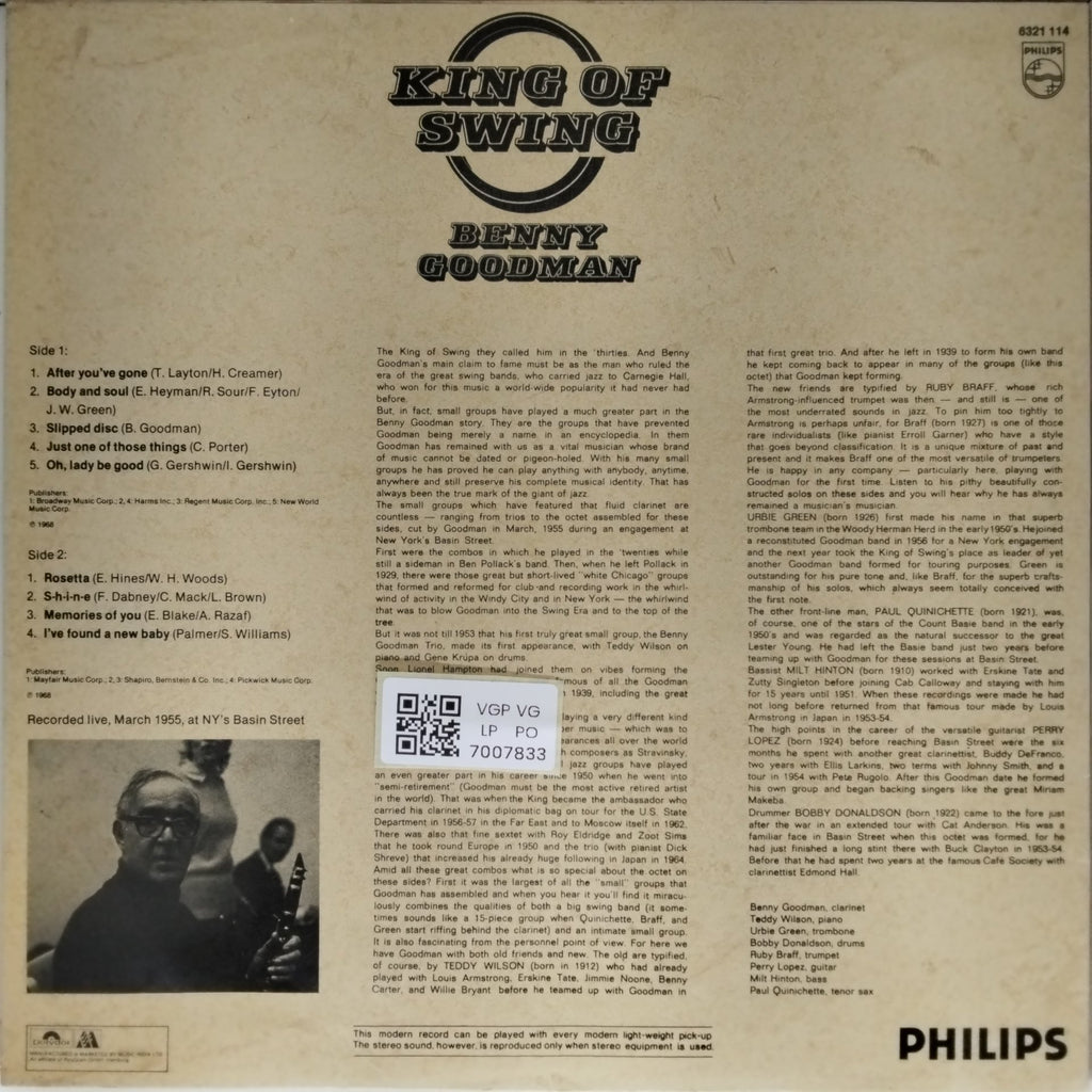 Benny Goodman - King of Swing (Vinyl)