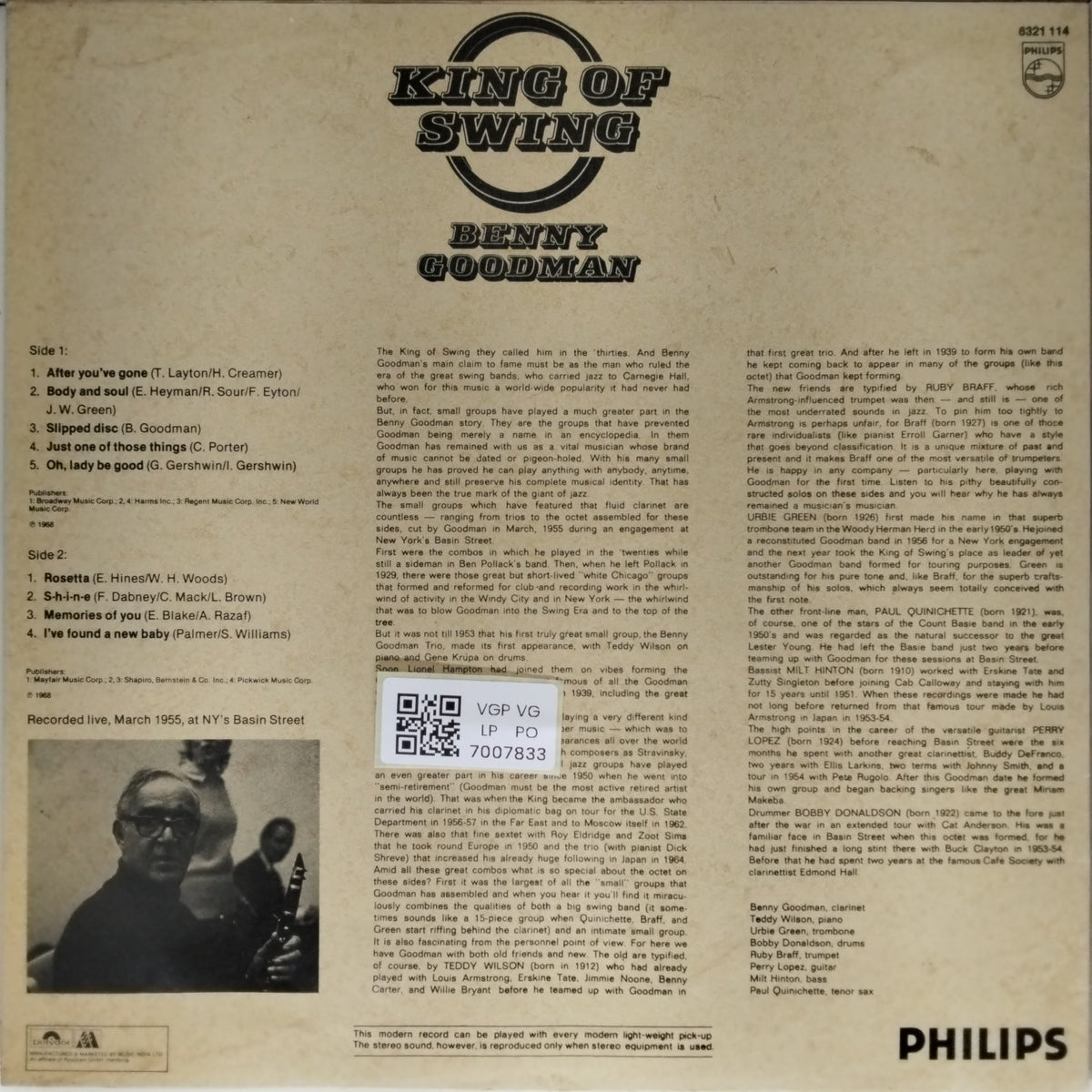 Benny Goodman - King of Swing (Vinyl)