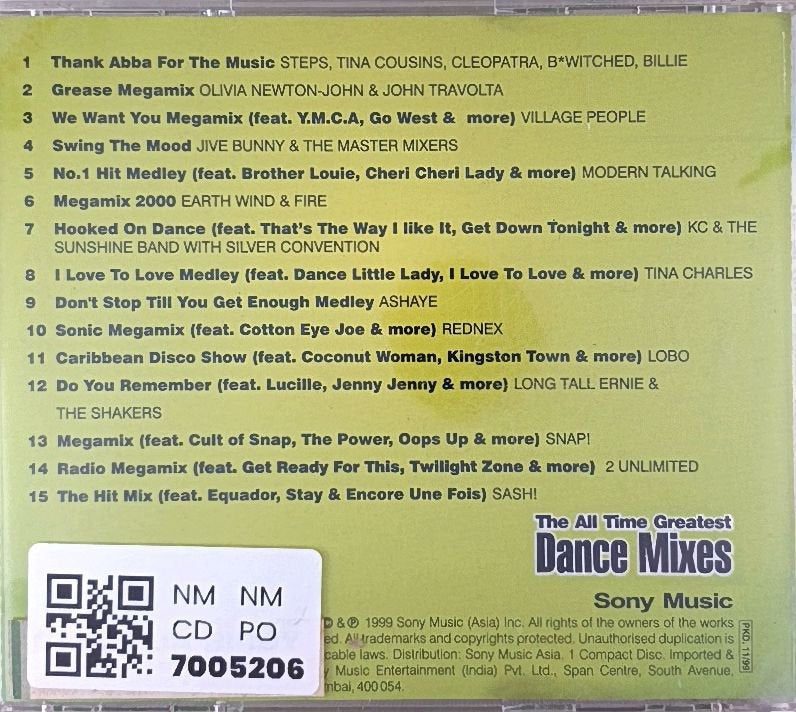 Various - The All Time Greatest Dance Mixes (CD)